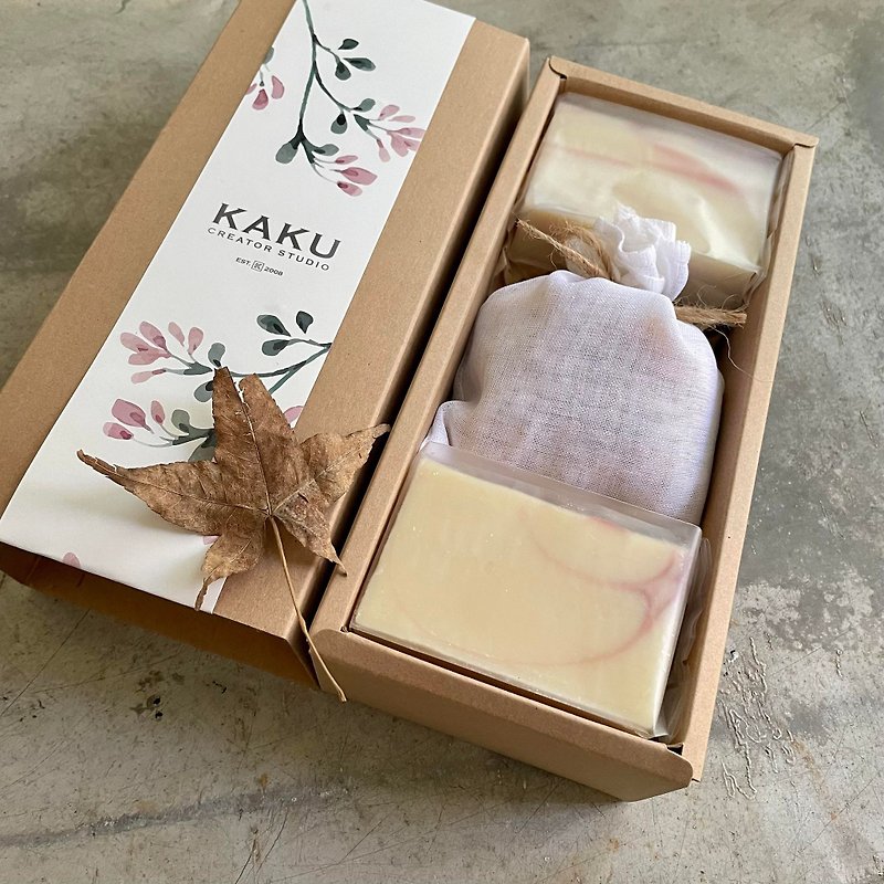 Hinoki gift box/hinoki sachet/hinoki soap 2 into - Body Wash - Plants & Flowers Gold