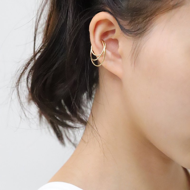 Ear Bone Clip | Track (Small) - Earrings & Clip-ons - Other Metals Gold