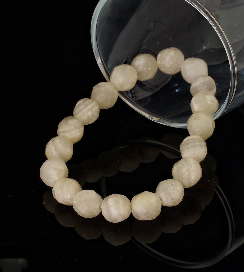 切面啞光中國杉石 10mm 手錬 ( Sugilite 10mm Bracelet ) - 手鍊/手環 - 寶石 