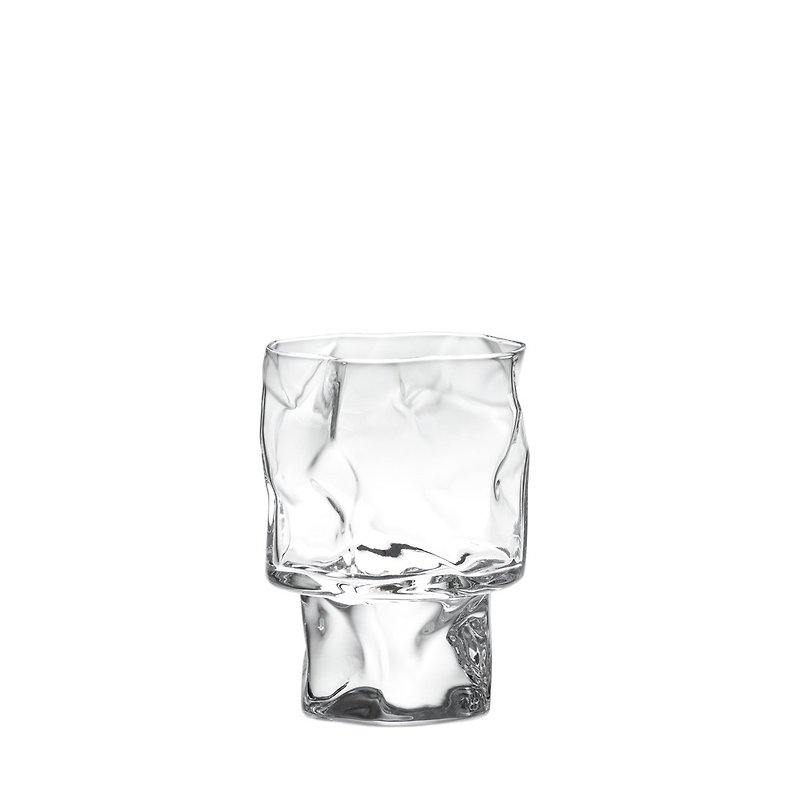 皺摺感酒杯 240ML - 茶壺/茶杯/茶具 - 玻璃 透明