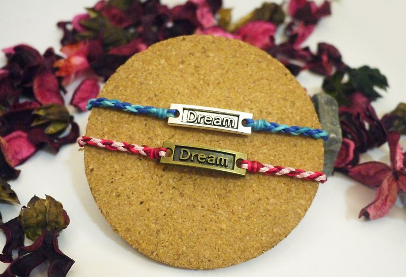 【Have a Dream】Composite wire braided bracelet - Bracelets - Other Materials Multicolor