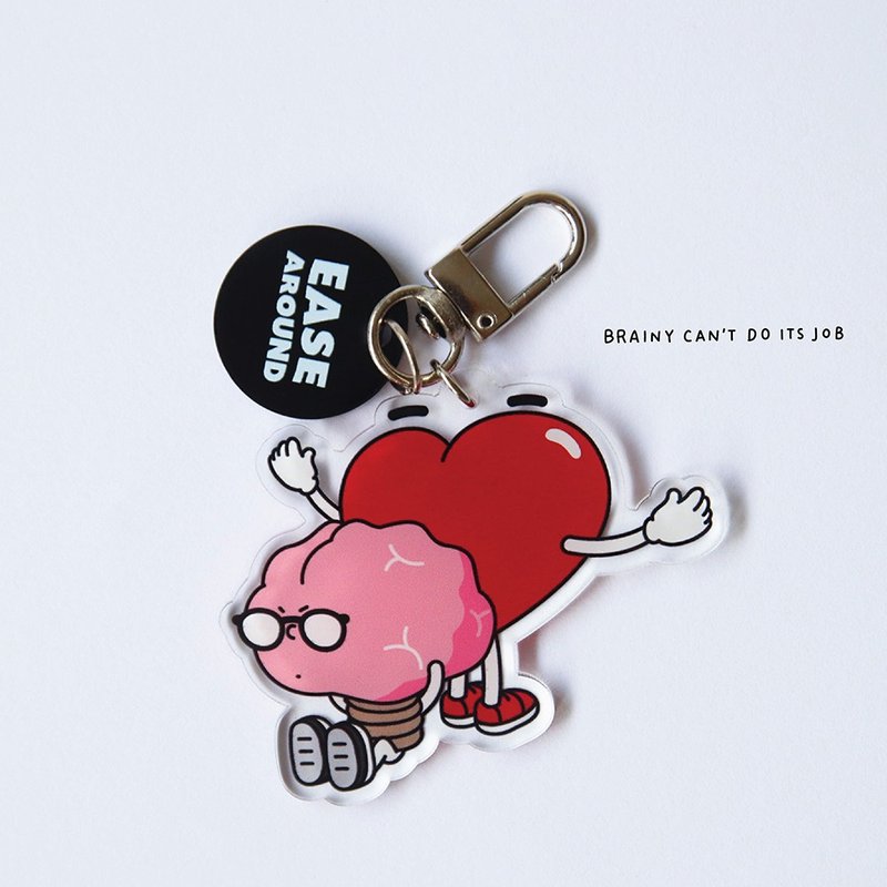 KEYCHAIN - BRAINY CAN'T DO ITS JOB - ที่ห้อยกุญแจ - อะคริลิค หลากหลายสี