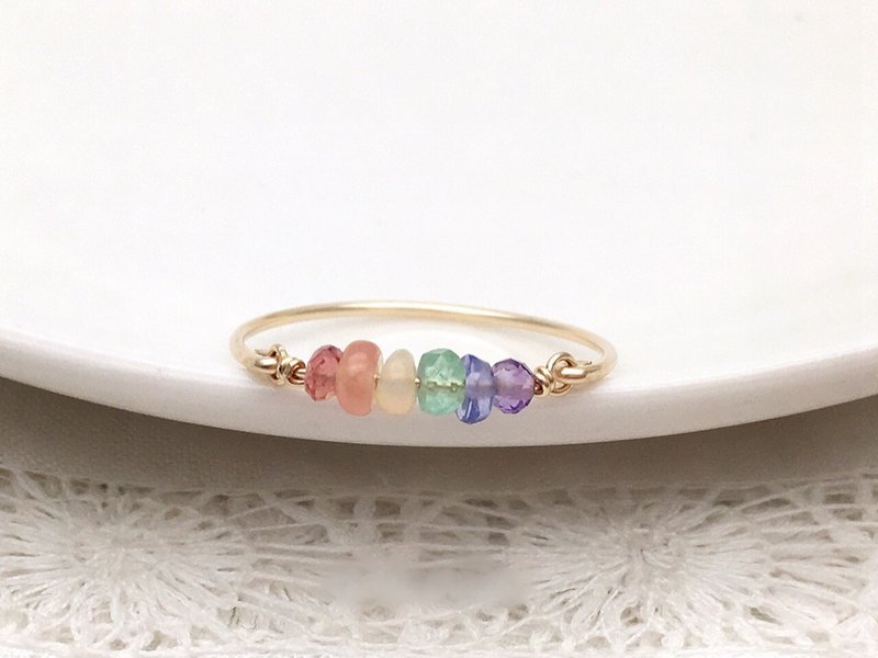 Rainbow Ring - General Rings - Gemstone Multicolor