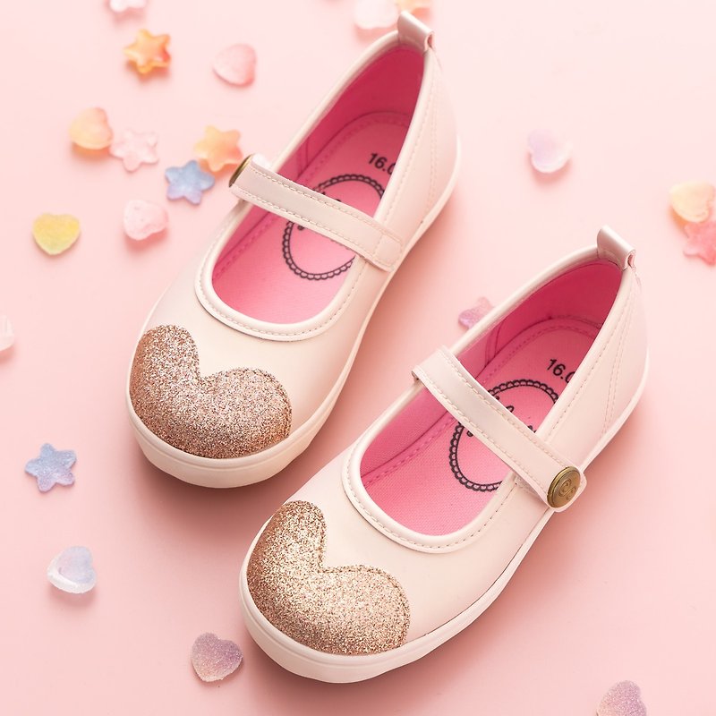 วัสดุอื่นๆ รองเท้าเด็ก สึชมพู - Vanessa Love Mist Pink Baby Shoes