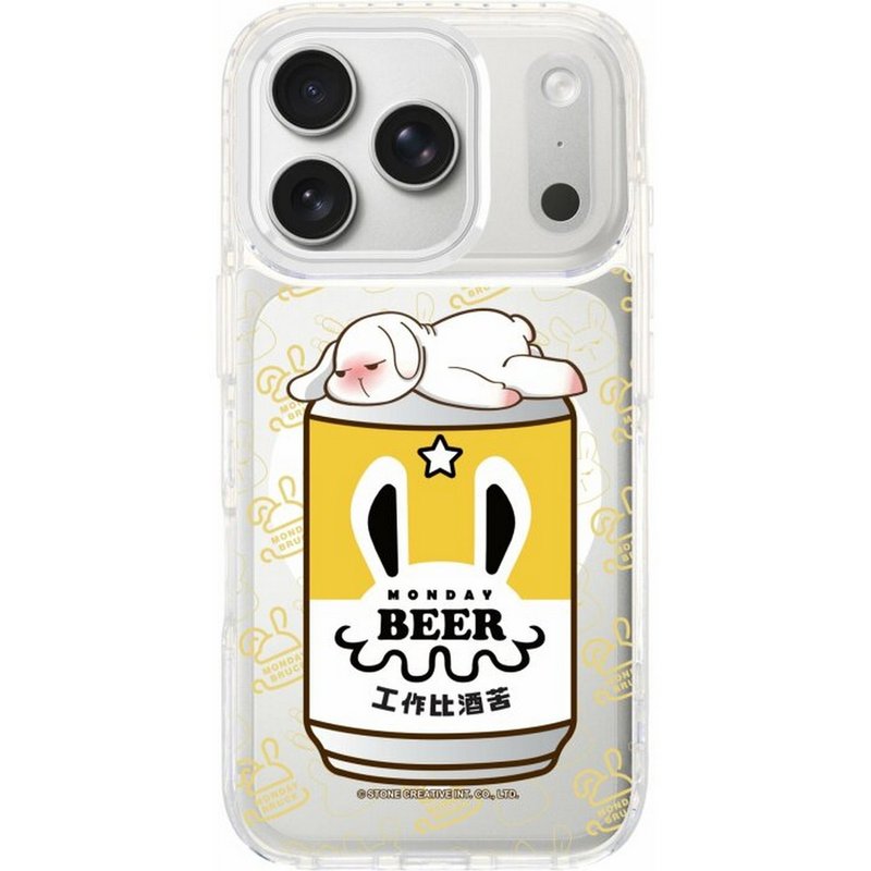 星期一 Bruce 啤酒休息 iPhone17 pro max 透明/磁吸磁換式手機殻 - 手機殼/手機套 - 塑膠 多色