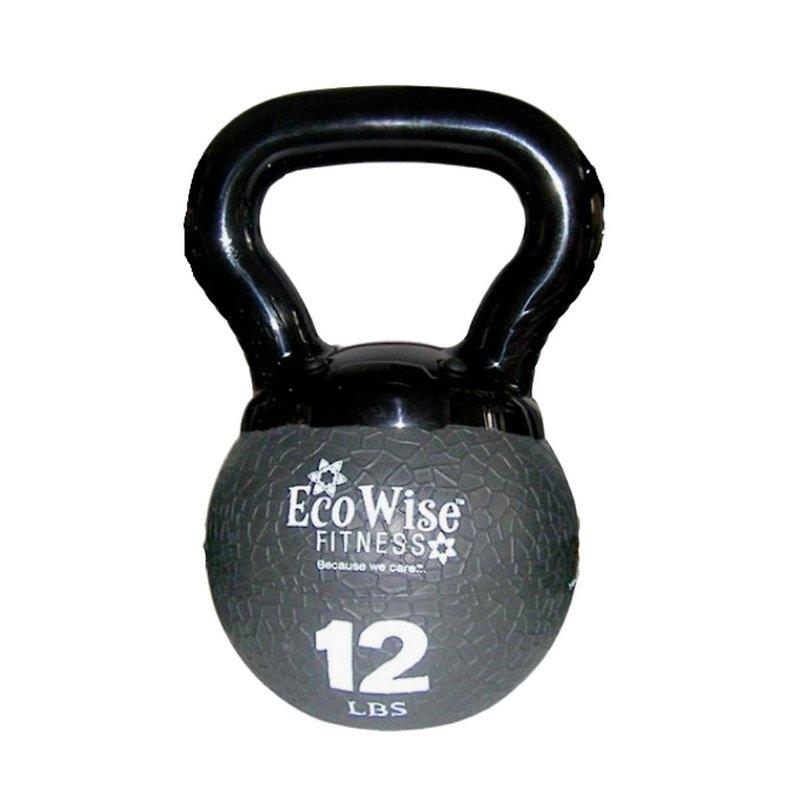 美國EcoWise迷你壺鈴 12磅 - 運動/健身器材 - 橡膠 灰色