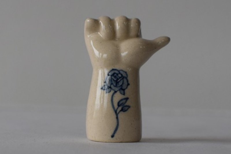 Ceramic Art Hand 2 Painting B - Items for Display - Pottery 