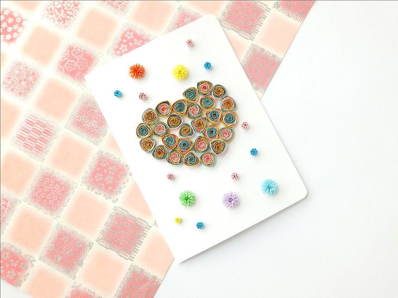 Hand made decorative cards-LOVE - การ์ด/โปสการ์ด - กระดาษ หลากหลายสี