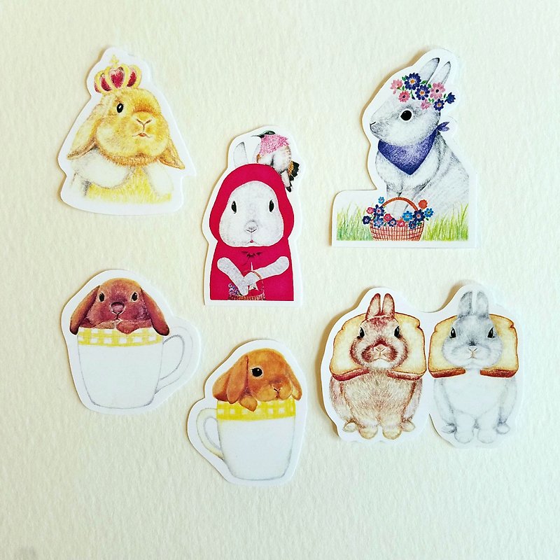 Bunny Sticker Pack - Stickers - Paper Multicolor