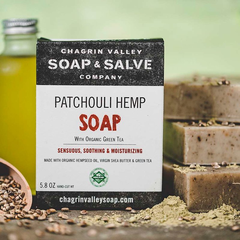 Soap-PATCHOULI HEMP 5.6OZ - Soap - Other Materials Khaki