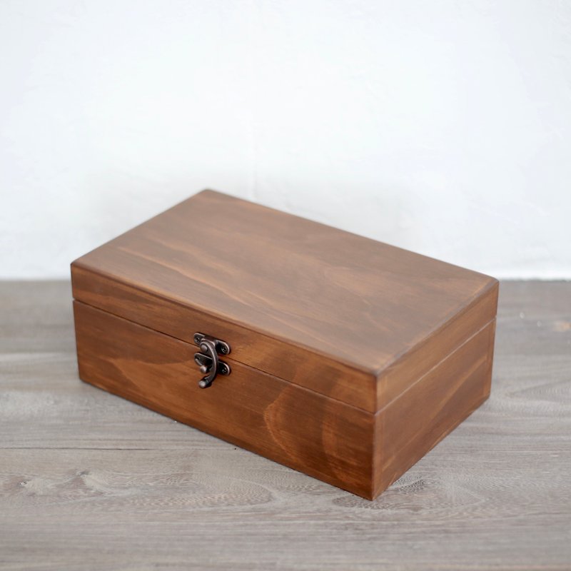 Amour love wood - teak color essential oil wooden box ink box storage collection wooden box - Fragrances - Wood 