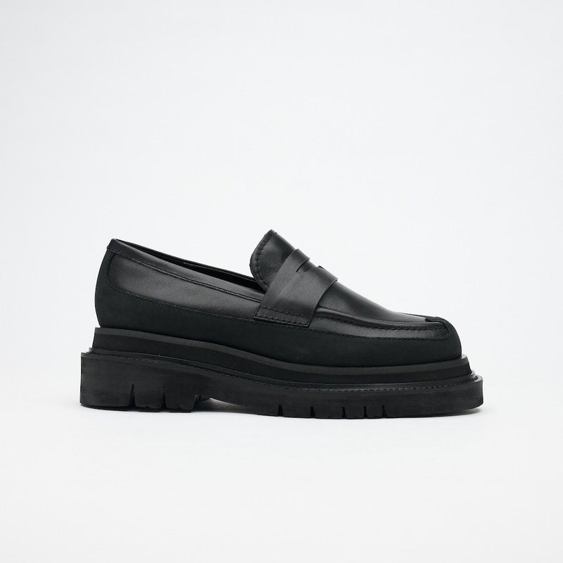 VATIC PENNY LOAFER Nappa 納帕皮革樂福鞋 內外增高63mm 樂福鞋 - 女牛津鞋/樂福鞋 - 真皮 黑色