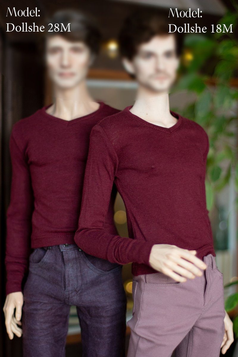 Bjd doll male pullover (Dollshe doll) 70cm, 70+ - Other - Thread Red