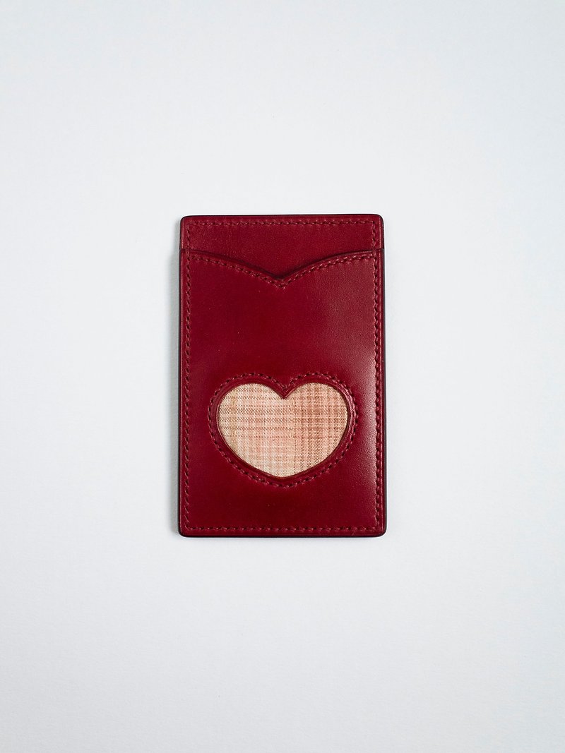 Ms. Love Card Holder 樂芙小姐 名片夾 - Card Holders & Cases - Genuine Leather Red