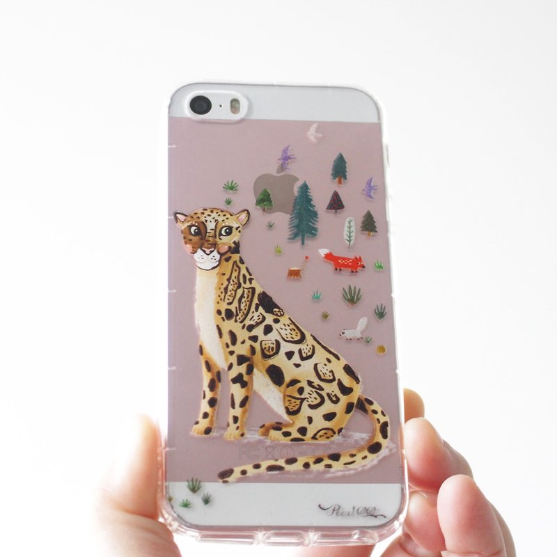 Leopard phone case _ iPhone, Samsung, HTC, LG, Sony - Phone Cases - Silicone Transparent