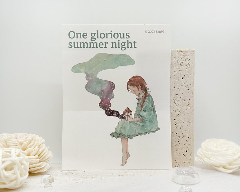 One glorious summer night - 貼紙 - 紙 
