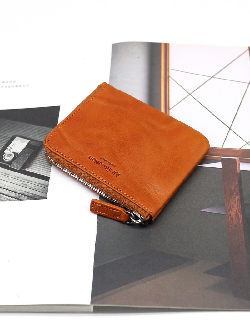 Genuine leather hand-gripped first-grain cowhide coin purse - Wallets - Genuine Leather 