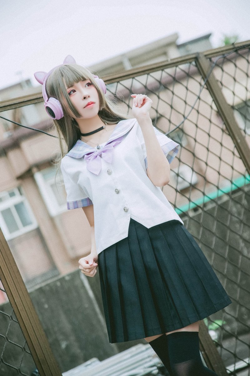 o吉兒o原創海軍軟妹萌日本JK春夏短袖格紋水手服上衣【JJ2341】 - 女上衣/長袖上衣 - 其他人造纖維 
