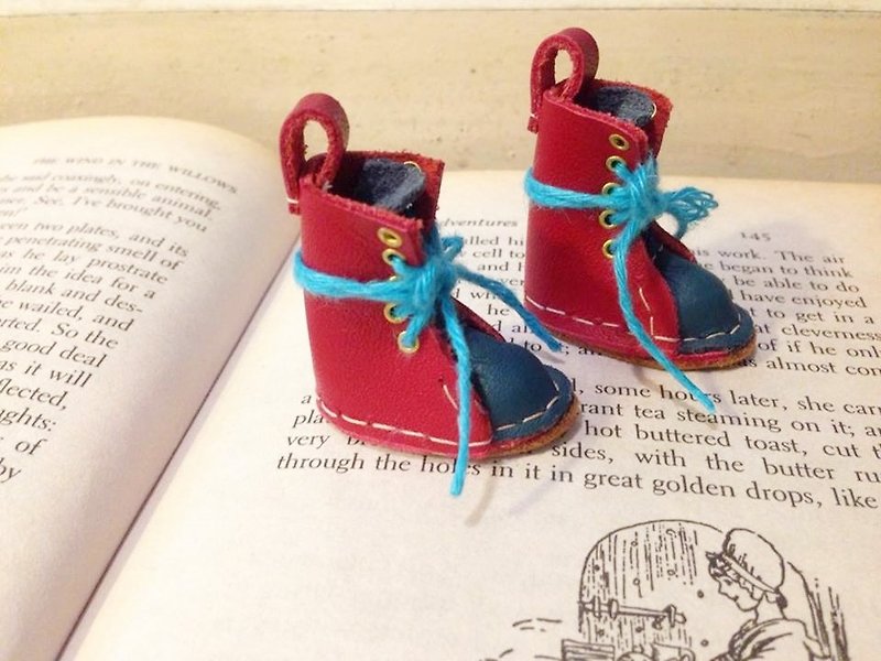 Handmade doll leather boots, small cloth Blythe, Lika can wear - Other - Genuine Leather Multicolor