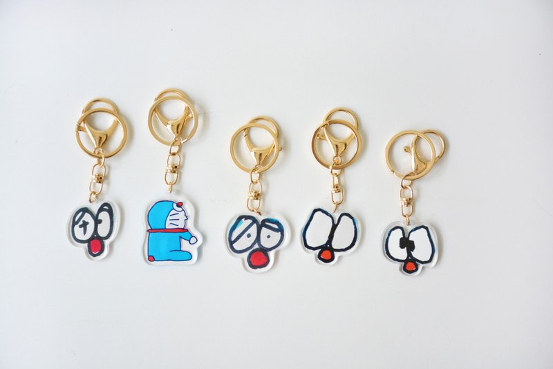 不朽名作－壓克力鑰匙圈 keyring - 鑰匙圈/鑰匙包 - 壓克力 藍色