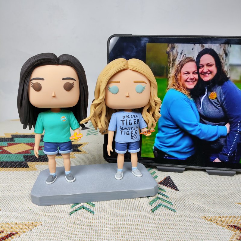 【客製化3D人像公仔】訂製手工Funko Pop男生朋友老公生日禮物 - 公仔/玩偶 - 黏土 多色