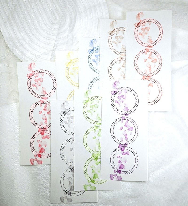 Circle in Flower Tracing Paper Decor - กระดาษโน้ต - กระดาษ หลากหลายสี