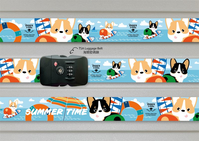 TSA Luggage Belt / Corgi - Luggage Tags - Other Materials 