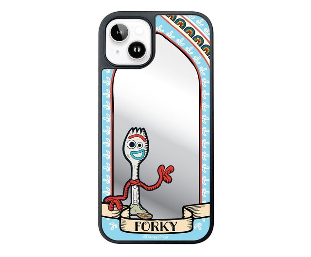 i Smart Mirror Phone Case Linocut Style iPhone 15 Series Forky