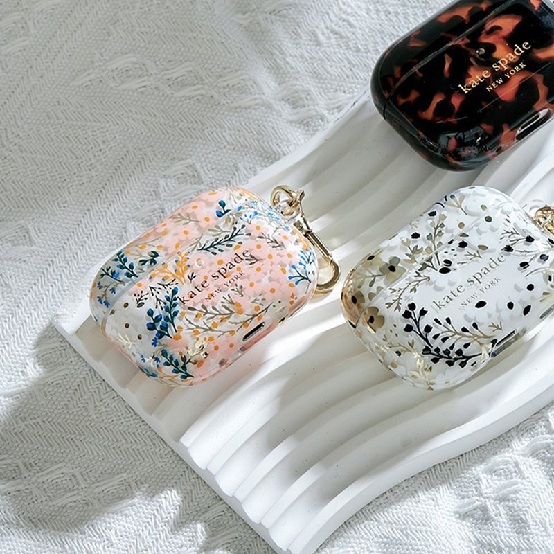 【kate spade】AirPods Pro (第 2 代) 耳機保護殼套 祕密花園 - AirPods/耳機保護套 - 塑膠 透明