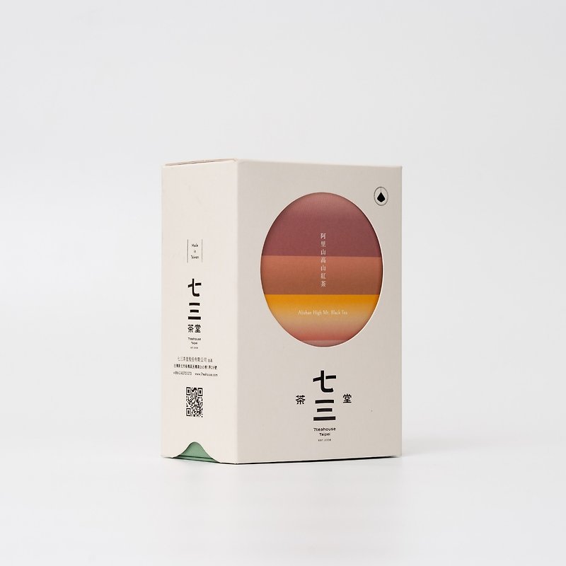 Qisan Tea Hall Three-dimensional Tea Bags | Alishan Alpine Black Tea 8 Singles – Hardcover Box - Tea - Paper White