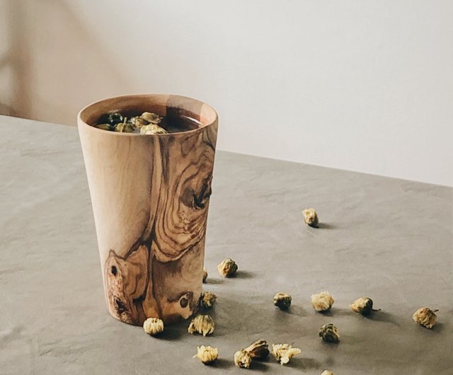 Handcrafted Olive Wood Cup 200ml