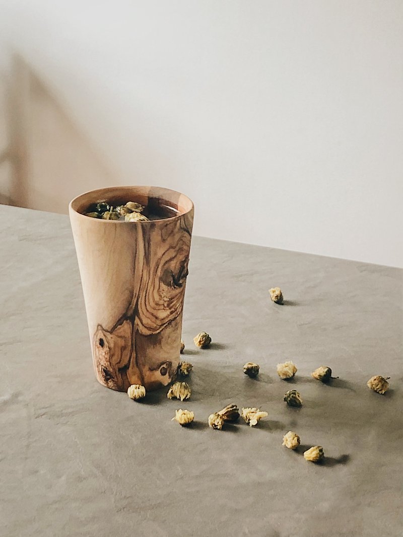 手工橄欖木杯日系簡樸 200ml - 杯/玻璃杯 - 木頭 