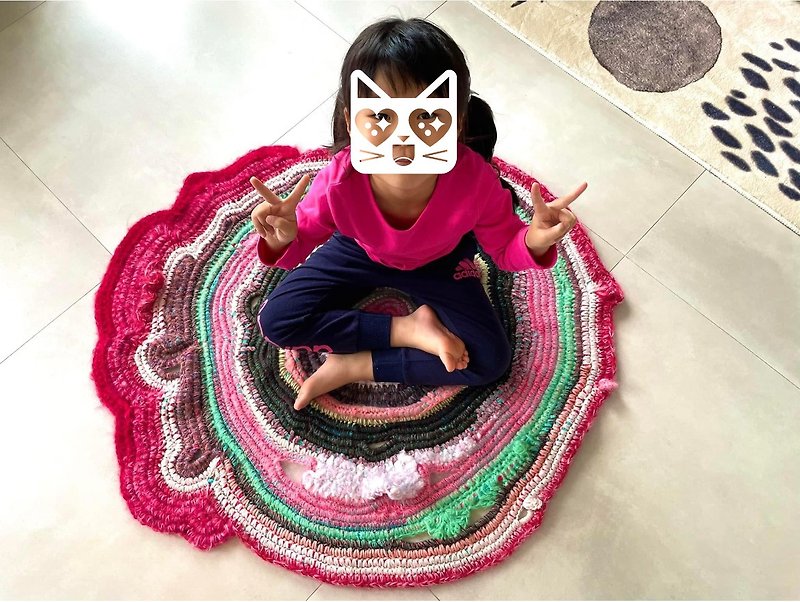 crochet rug - Rugs & Floor Mats - Wool 