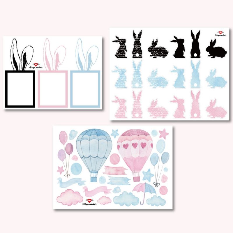 Rabbit Country _ sticker set - Stickers - Paper 