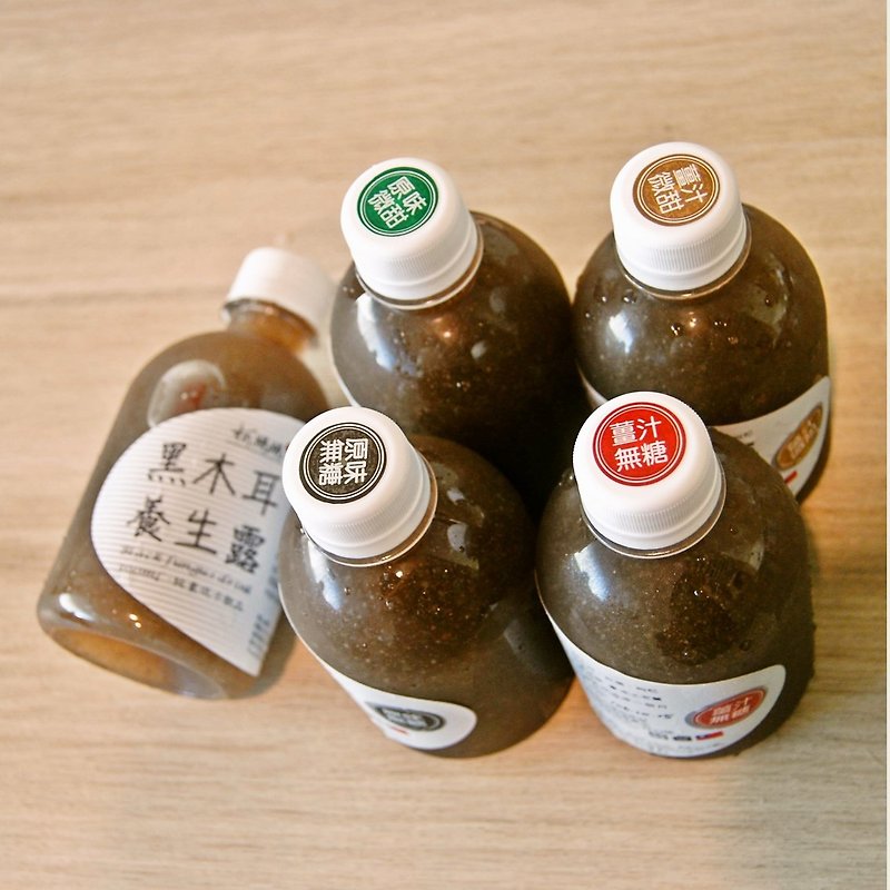 Black Fungus Lotion│No sugar, brown sugar, ginger juice x 10% off free shipping x 108 mini bottles - Health Foods - Fresh Ingredients Black