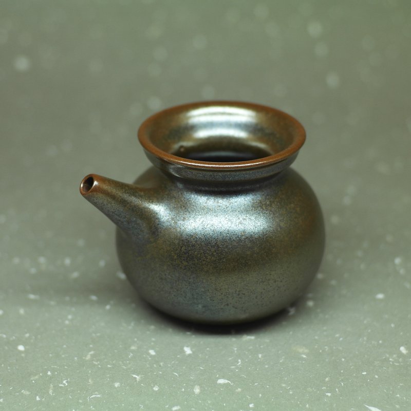 藏金釉 圓型 砲管嘴 茶海、公道杯、勻杯 手作陶藝 茶道具 - 茶壺/茶杯/茶具 - 陶 