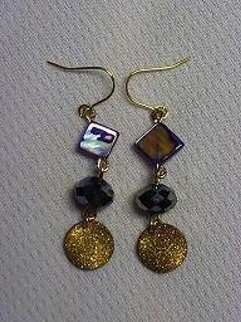Wafer - Earrings & Clip-ons - Gemstone Gold