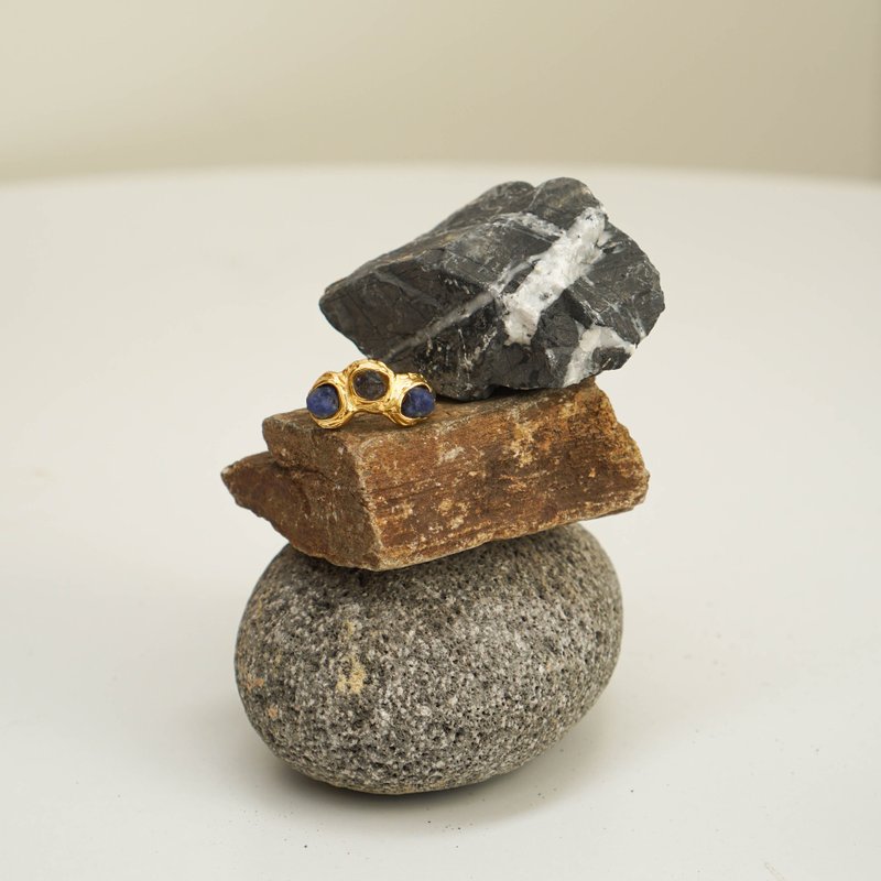 Triple Cliff Ring - 戒指 - 半寶石 銀色