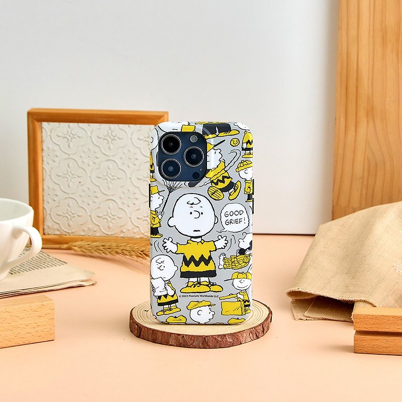 SNOOPY Snoopy Charlie Brown's Heartbroken Shockproof iPhone Case - Phone Cases - Plastic Multicolor