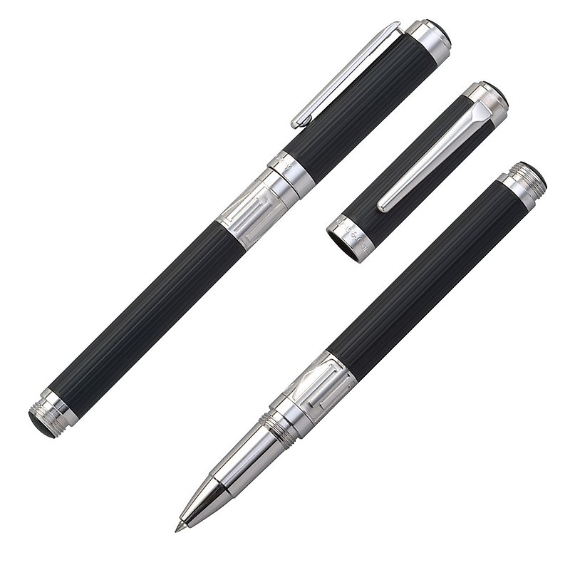 [Chris&Carey] Toki series / straight black steel ball pen TKRP-06 - Rollerball Pens - Other Metals 