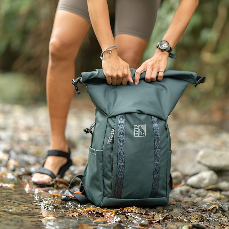 All-around waterproof trendy travel folding bag | Water_Shed YUUL2_WR Forest Green | 19.4L - Backpacks - Polyester Green