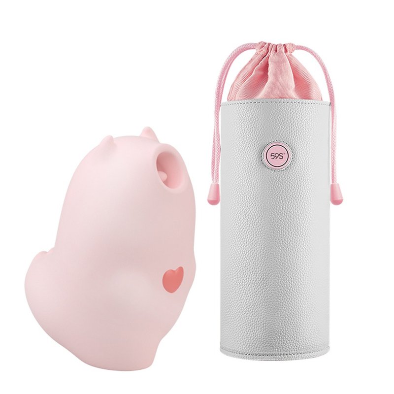 SISTALK 小怪獸魔吻-惡魔先生 + 59S LED紫外線消毒袋 P22(灰) - 情趣用品 - 矽膠 多色