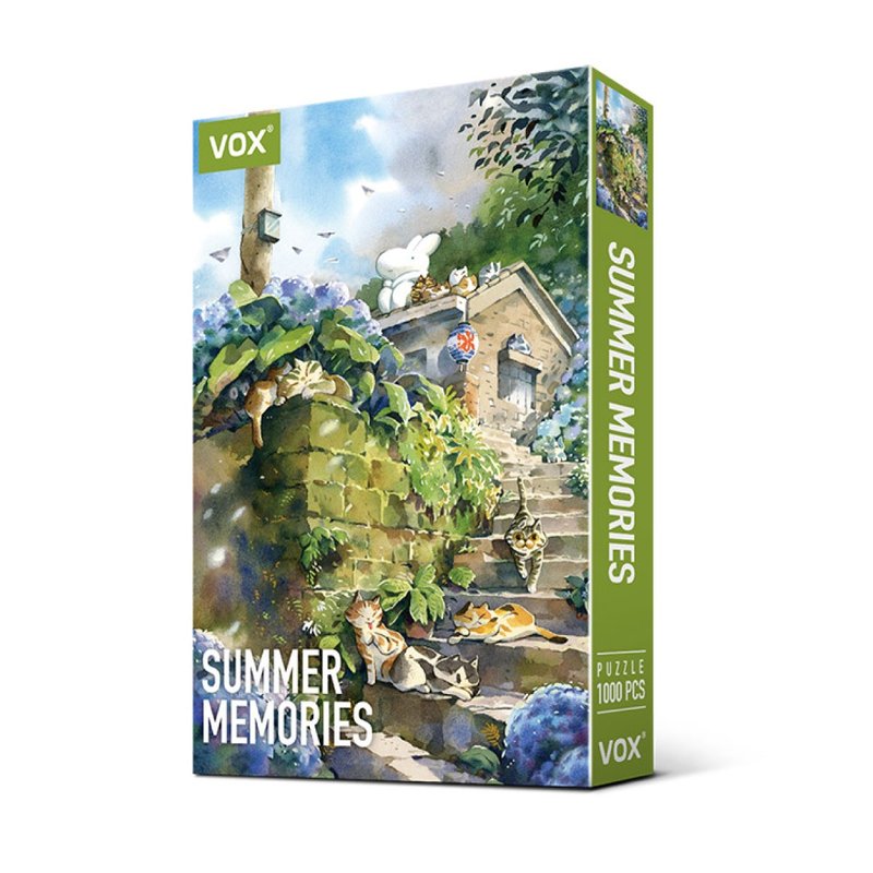 afu puzzle (1000 pieces) - Summer Memories - เกมปริศนา - กระดาษ สีเขียว