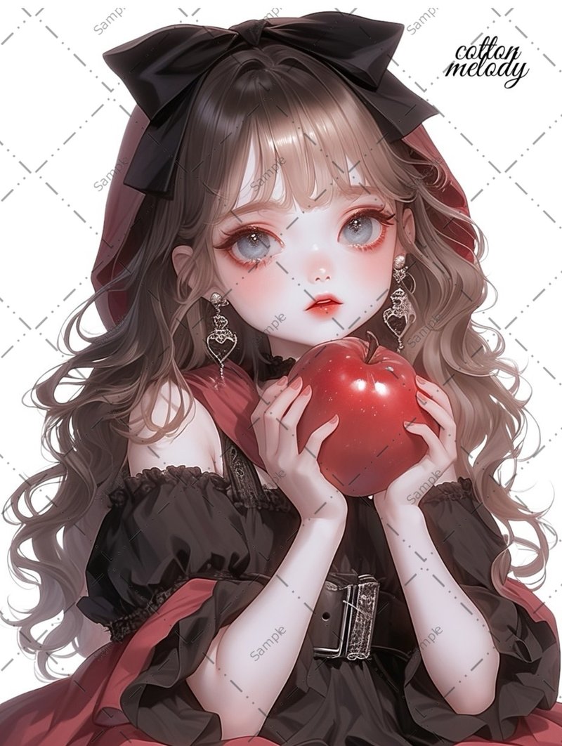 original sticker no.1295 人物ステッカー オリジナルステッカー 人物ステッカー 女の子ステッカー オリジナル人物ステッカー - 貼紙 - 紙 