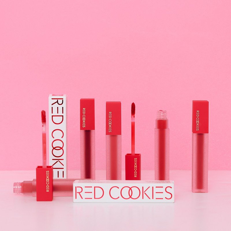 [Taiwan agent] RED COOKIES velvet special fog color lip glaze (5 colors) - ลิปสติก/บลัชออน - วัสดุอื่นๆ 