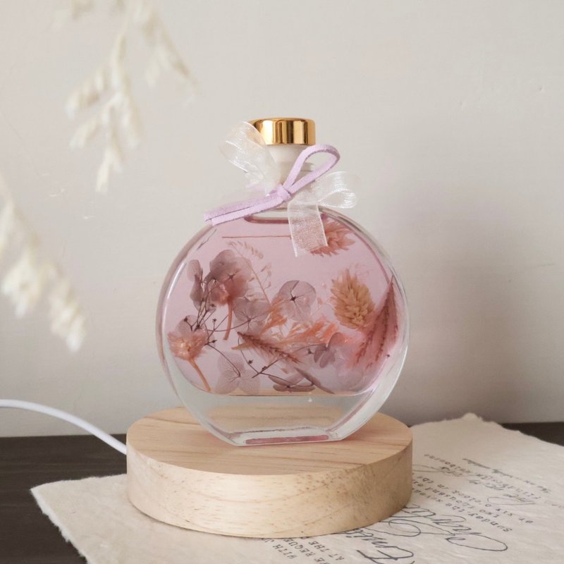 微醺霧紫 永生花浮游花夜燈 畢業 生日 情人節週年禮物 - 燈具/燈飾 - 植物．花 多色