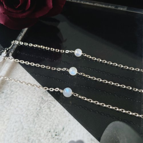 925 スターリングシルバー ブレスレット• 天然石• ムーン