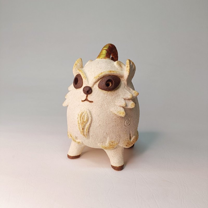 上古四祥獸-白澤/陶藝品/原創 - 裝飾/擺設  - 陶 