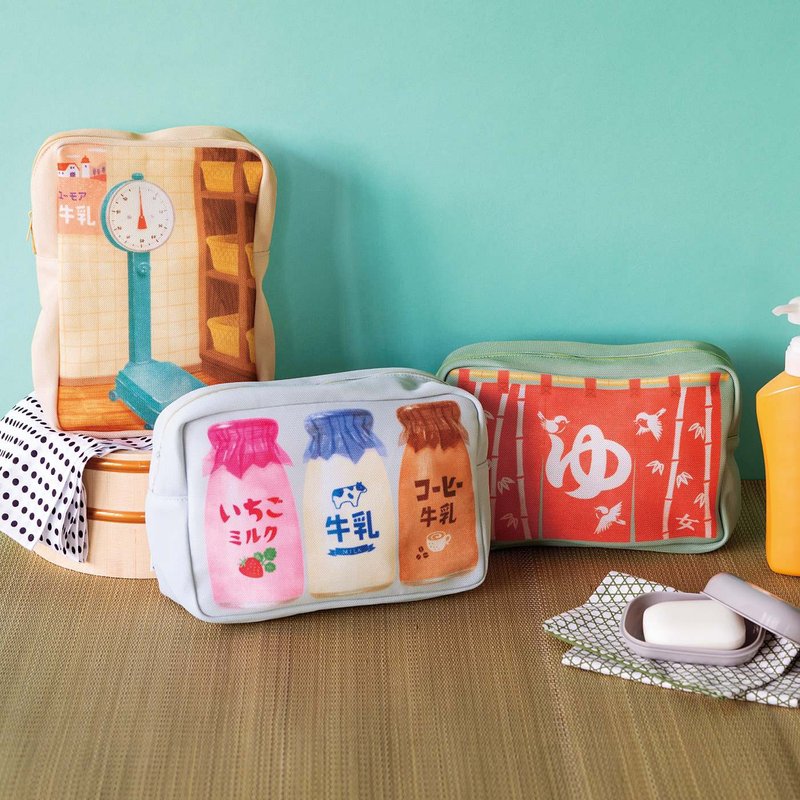 【YOU+MORE!】Japanese style public bath laundry storage bag - กล่องเก็บของ - ไฟเบอร์อื่นๆ 