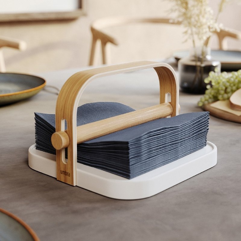 【Umbra】Bellwood餐巾紙架(白) - 其他 - 木頭 白色